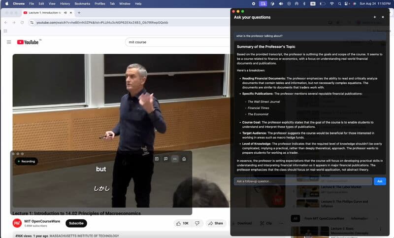 Transcend AI screenshot